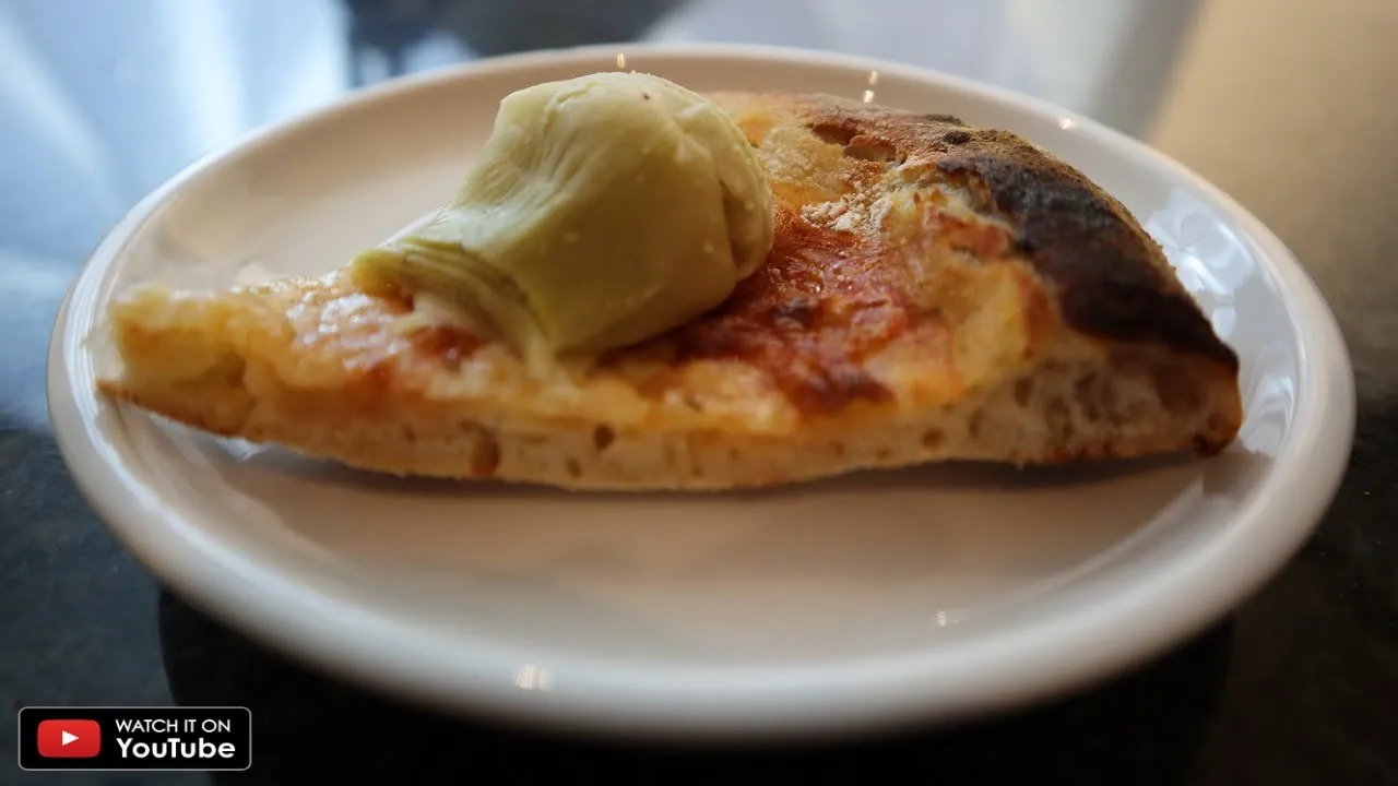 Pizza de alcachofra